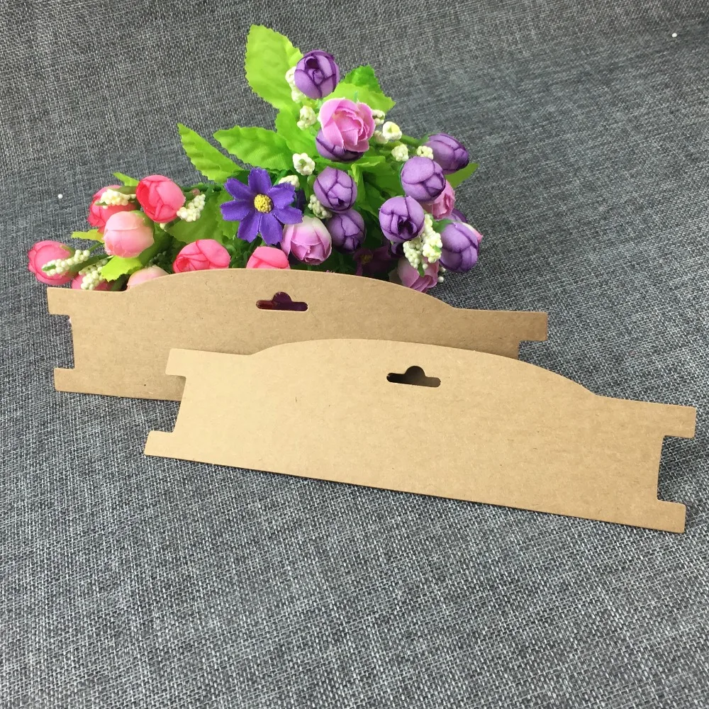 Новинка крафт бумага для волос зажим бандаж карточка ювелирных изделий без