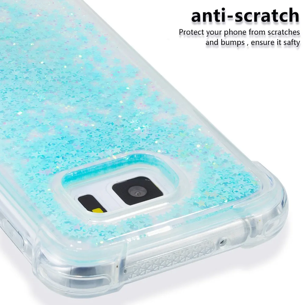TIPFLY For Samsung S7 S 7 Liquid Dynamic Soft Silicon TPU Case Galaxy Edge Quicksand Phone Back Cover Capa Coque |