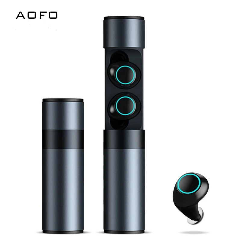 AOFO 2018 Новое поступление наушники вкладыши TWS с синий зуб J1 In Ear Беспроводной