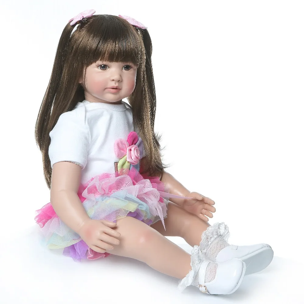 NPKCOLLECTION 60 см куклы для новорожденных силиконовые милые мягкие девочек модные |