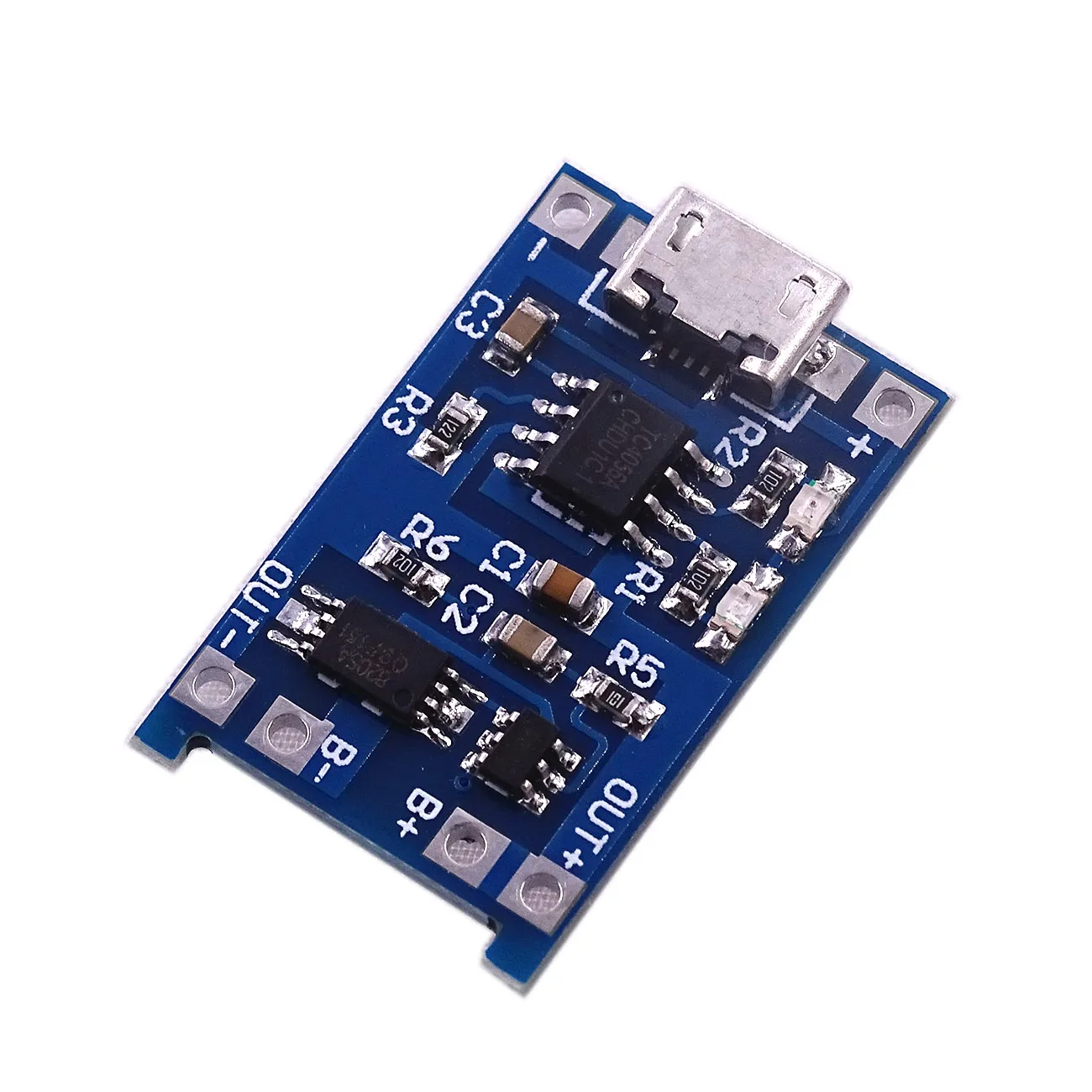 10 шт. Micro USB 5 В 1A 18650 TP4056 литиевых Батарея Зарядное устройство модуль зарядки доска