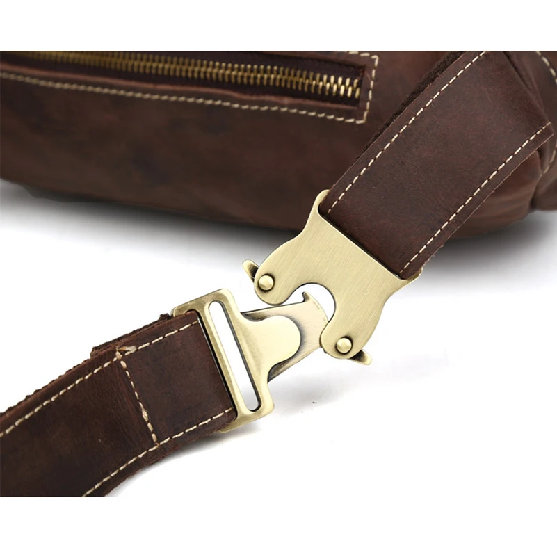 Сумка поясная мужская из натуральной кожи в стиле милитари|leather waist bag|waist bag menbrand |