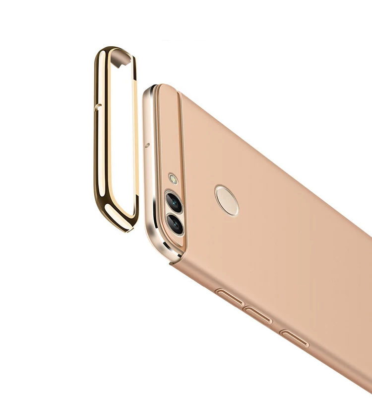 Huawei P Smart Case для huawei Enjoy 7 S чехол Роскошный 3 в 1 защитная задняя крышка для huawei PSmart телефонные чехлы Coque