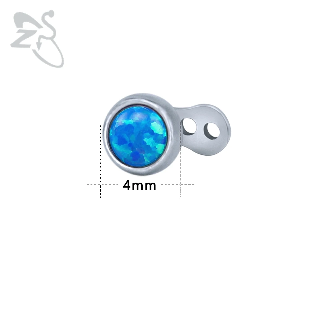 2 шт. натуральный огненный Опаловый камень подводный дермальный якорь для кожи