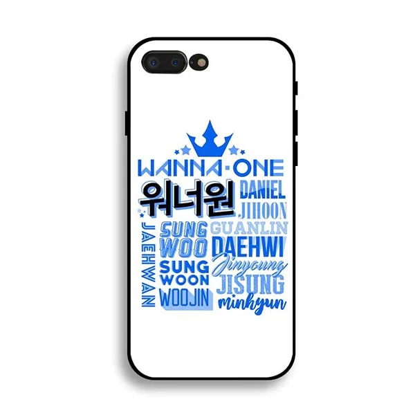 BZWGL Wanna One signature phone case For Apple iPhone X 8 7 6 6S Plus 5 5S soft cover |