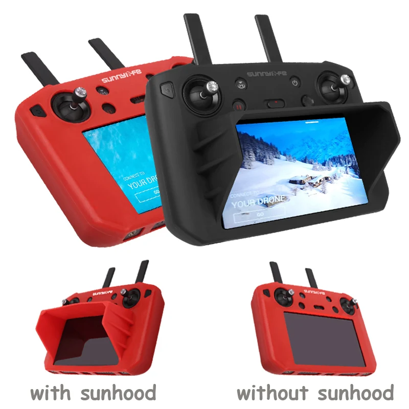 Силиконовый чехол с солнцезащитным козырьком для DJI Smart control ler силиконовый защитный чехол сумка для MAVIC 2Pro& Zoom аксессуары для дистанционного управления