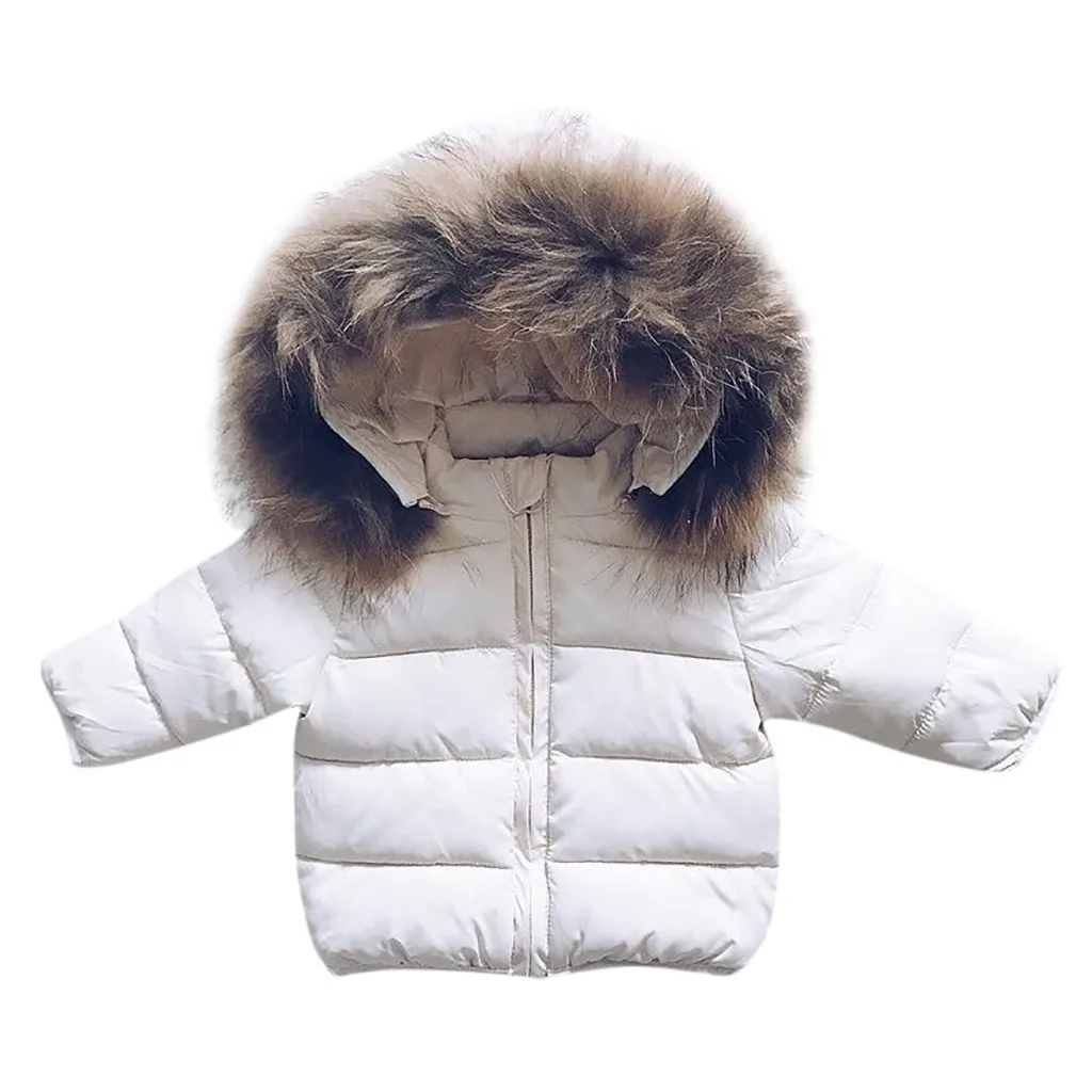 NEW 2019 Winter Overalls For Children Kids Baby Toddler Boy Girl Warm Faux Fur Hooded Jacket Coat Outerwear | Детская одежда и