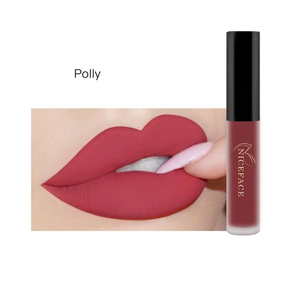 Long Lasting Matte Бархат Блеск для губ крем жидкая губная помада Для женщин