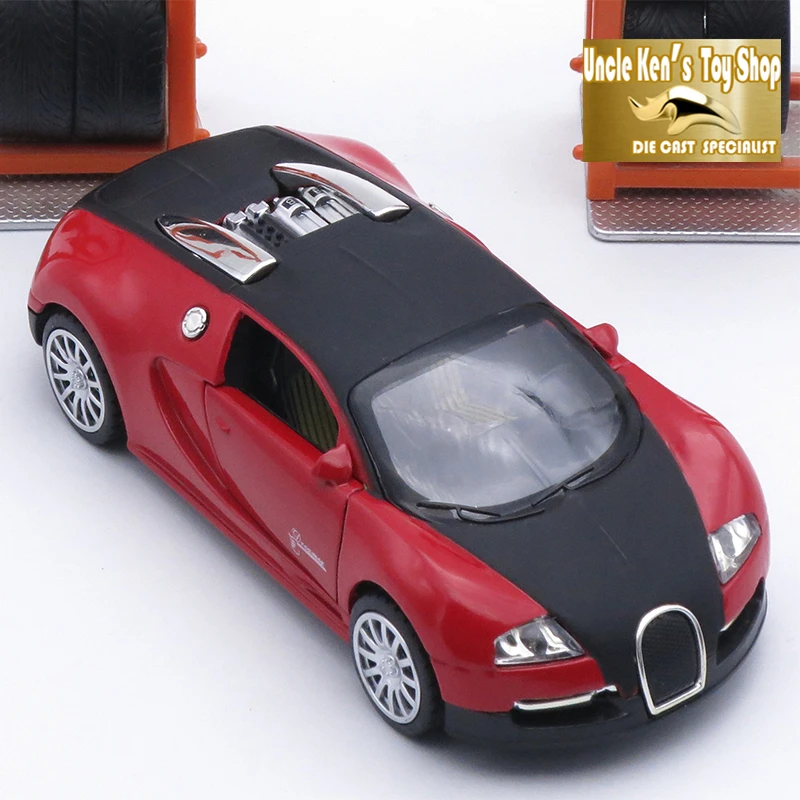 Литая модель машины Bugatti для мальчиков длина 14 см с металлическим материалом