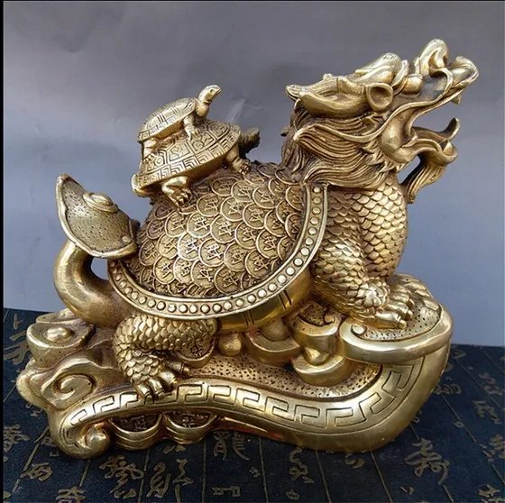 YM 309 The store selling hot metal crafts copper Ruyi Lucky Dragon turtle town house defends home auspicious ornAM | Дом и сад