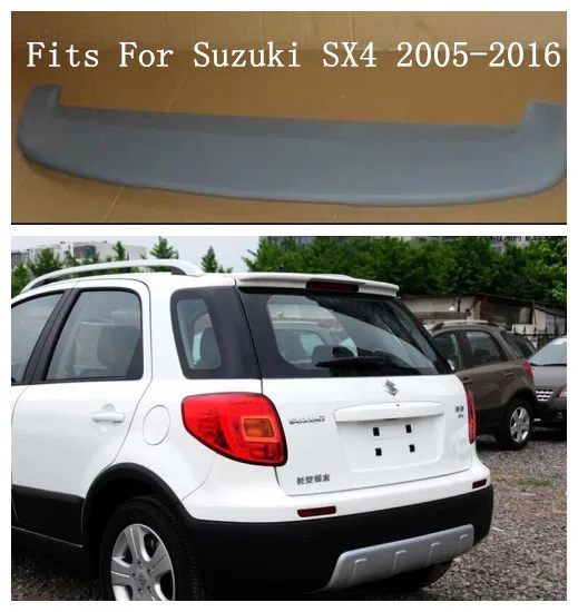 ABS заднее крыло автомобиля багажник выступ Спойлеры подходит для Suzuki SX4 2005 2016 по