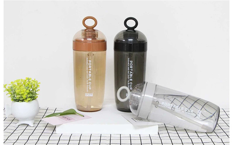 JOUDOO пластиковая бутылка для воды 380 мл Gourde Plastique спортивный шейкер бутылка протеина шейкер для напитков пластиковая бутылка с соломинкой Для путешествий 35