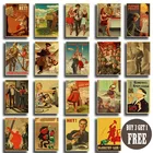 Ретро Наклейка на стену Сталин СССР старый постер персонализированные постеры из крафт-бумаги декоративная художественная живопись