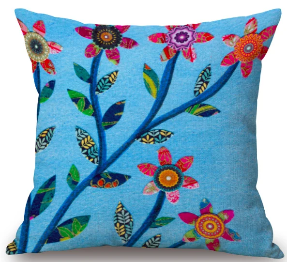 Lucky Tree винтажная Наволочка на шею с цветком льняная кровать диване подушка