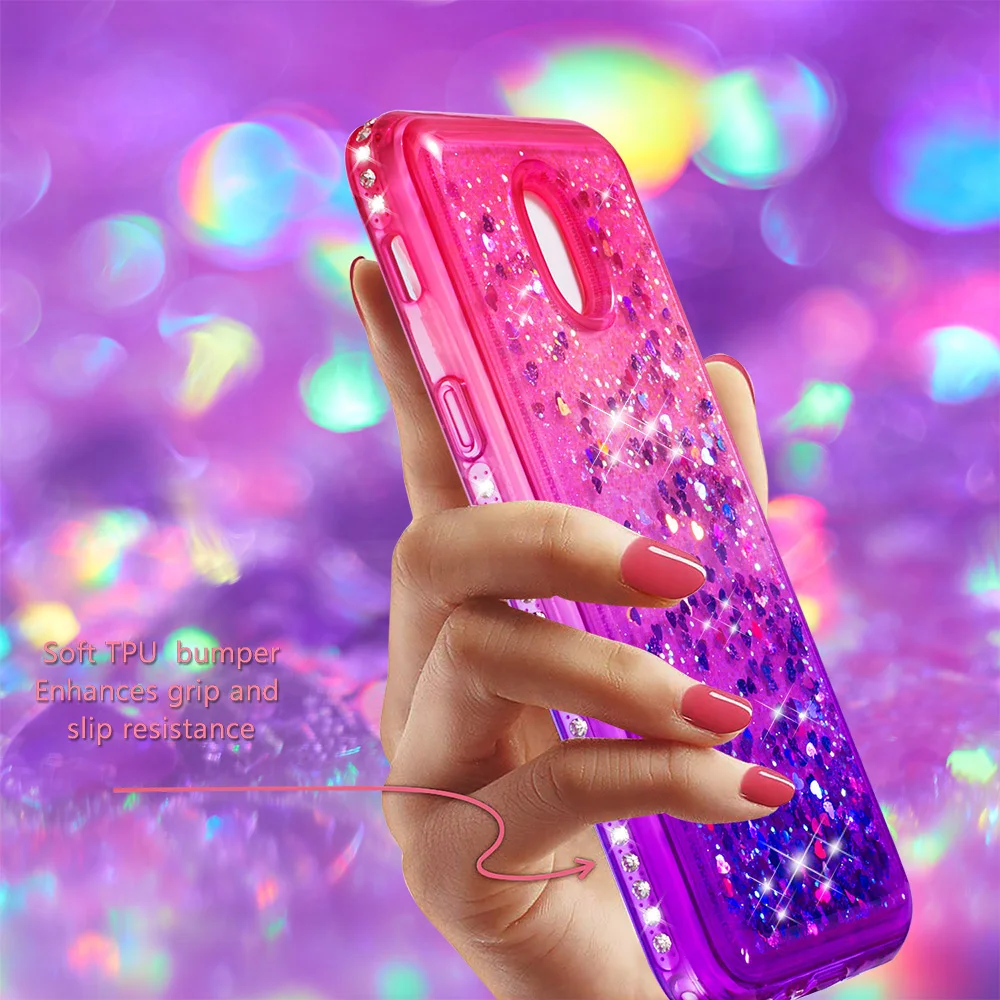 Блестящий чехол для Samsung Galaxy J3 Star V Achieve 2018 ударопрочный J337 Express Prime 3 милые