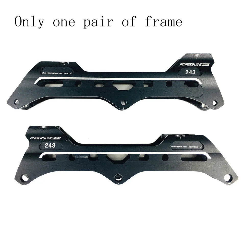 Only one pair frames Powerslide скоростные роликовые коньки 243 мм рамы 3*110 мм колеса роликовые коньки таз ILQ-11 подшипник прочные 85A Patines шины - Цвет: Only one pair frames