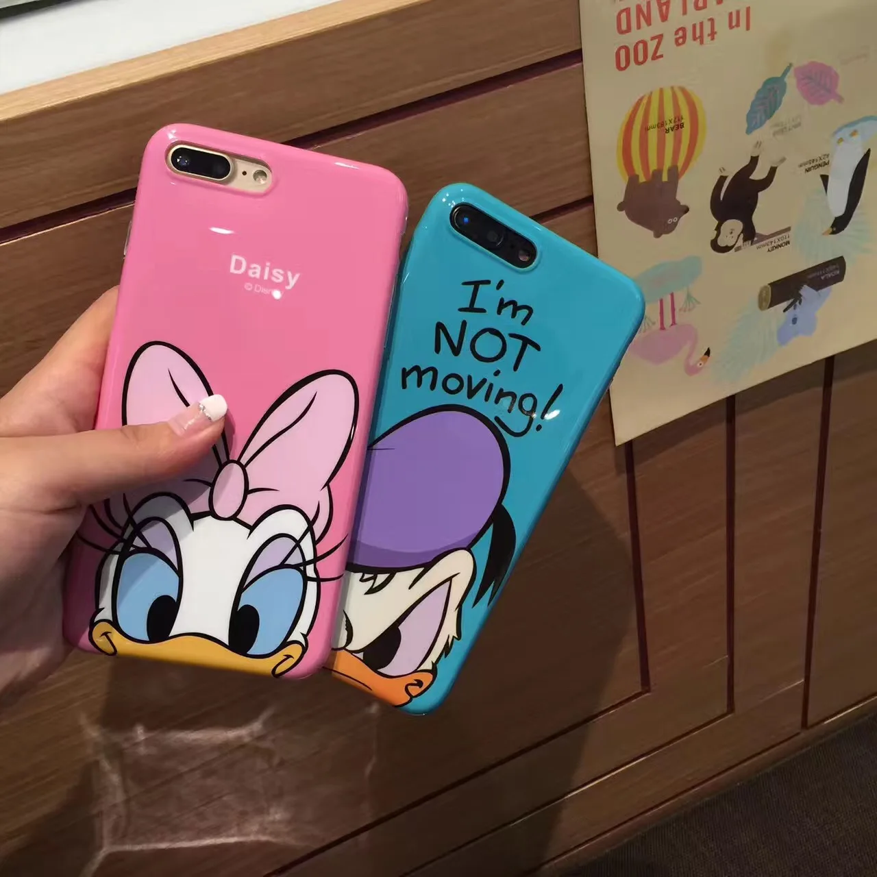 Новый мультфильм Винни Дональд Дак мягкая IMD чехол для iPhone 6 6s 7 Plus Микки и Минни