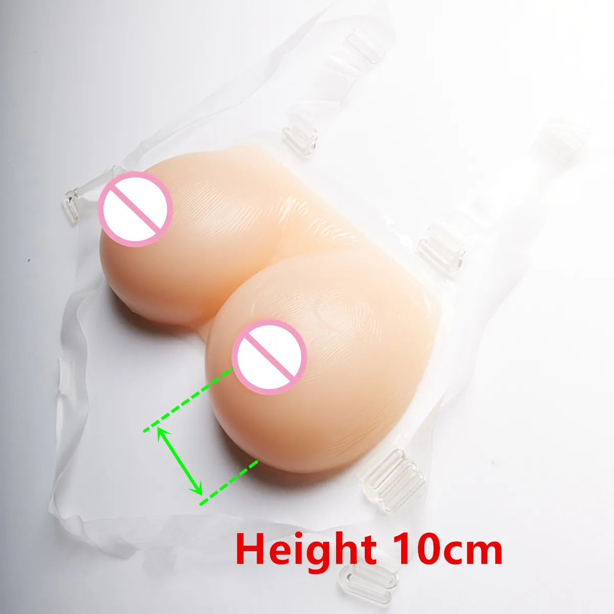 Conjoined Breast Forms 3200g/pair Drag Queen Transgender Realistic Artificial Silicone False Boobs |