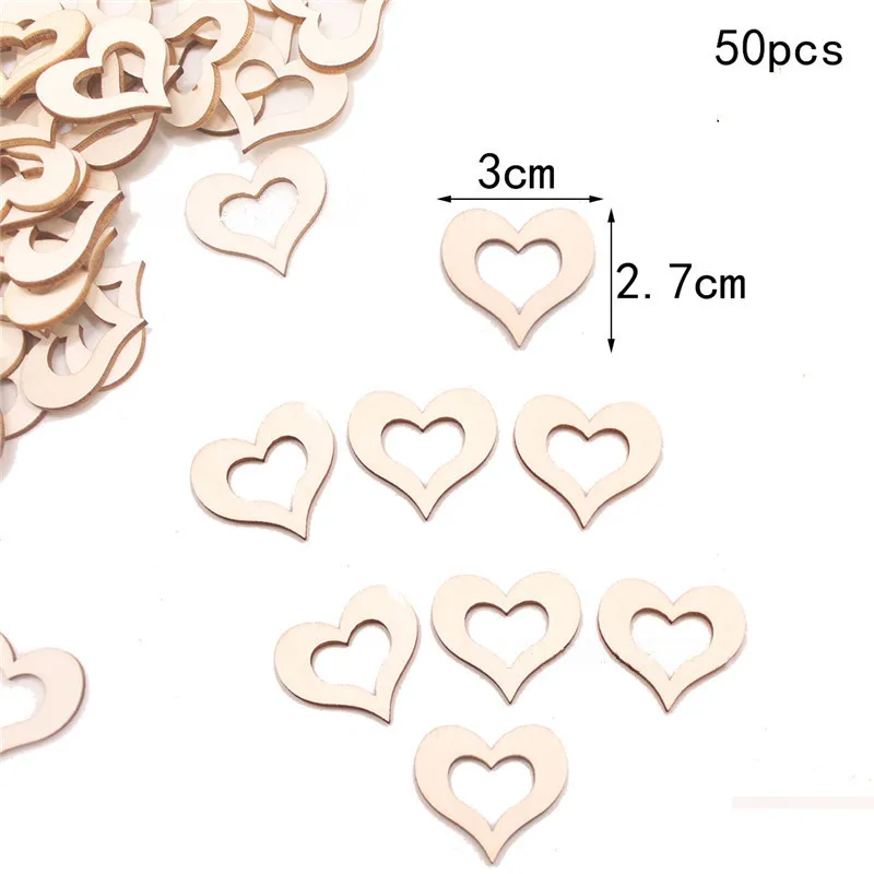 50 шт. декоративные безделушки в форме сердца | Дом и сад
