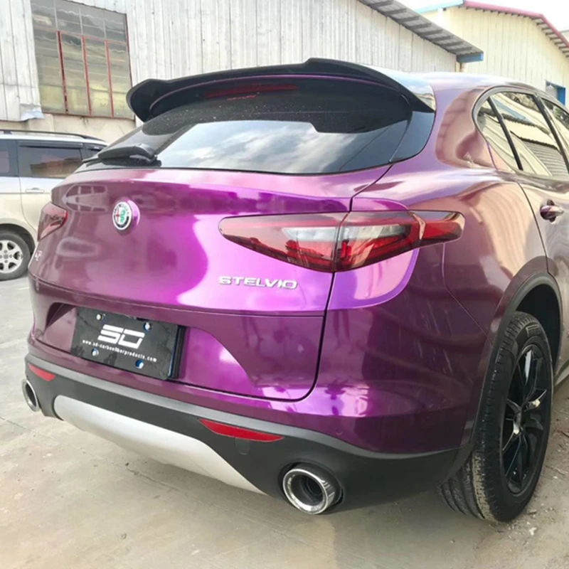 Спойлер для Alfa Romeo Stelvio спойлер заднего багажника из углеродного волокна черная
