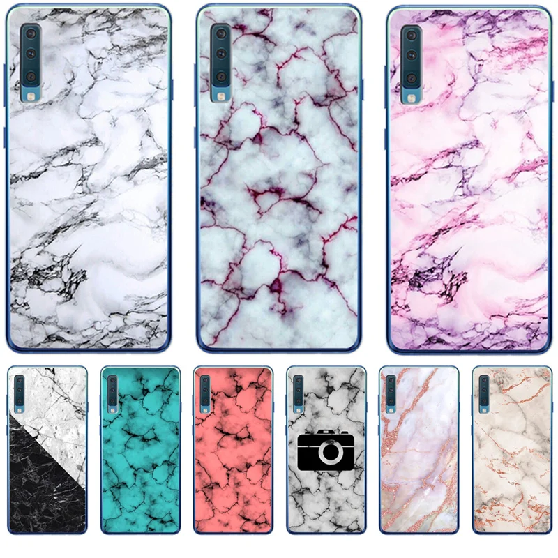 Роскошные мраморные буквы для samsung Galaxy A9 A8 A7 A6 A5 A3 чехол для телефона Etui Capinha funda шаблон capa