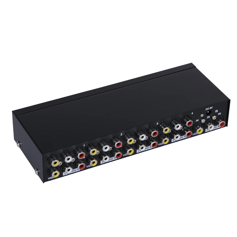 

MT-VIKI RCA AV Splitter 8 Port Video Audio Distributor 8 TV Display Same Image 1024*768 HD Analog Anti-interference 108AV