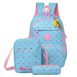 3 Pcs/sets School Bag Fashion School Backpack for Teenagers Girls Schoolbags Kid Backpacks