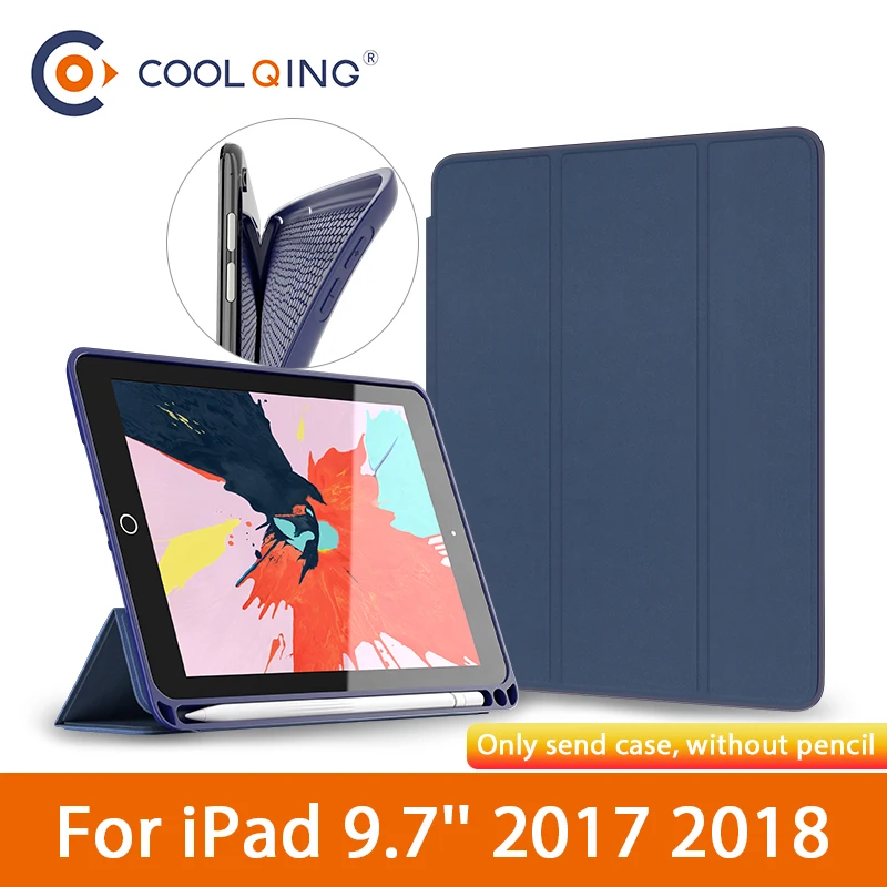 Оригинальный BGR ТПУ Мягкий противоударный Планшеты Чехол для iPad 9 7 2017 2018 Смарт сна