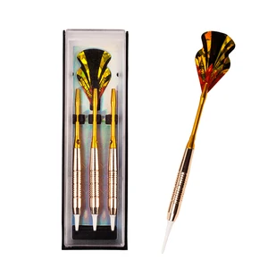 Высокое качество 18 г Профессиональные Дартс сталь, медь, алюминиевый вал мягкий наконечник Дартс пластиковые наконечники игрушки 3 шт.набор