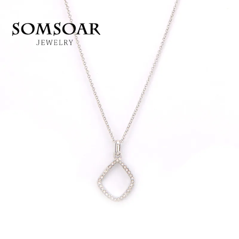 Цепочка с подвеской в виде кристалла 17 5 мм 45 см|crystal pendant|openable pendantjewelry pendant |