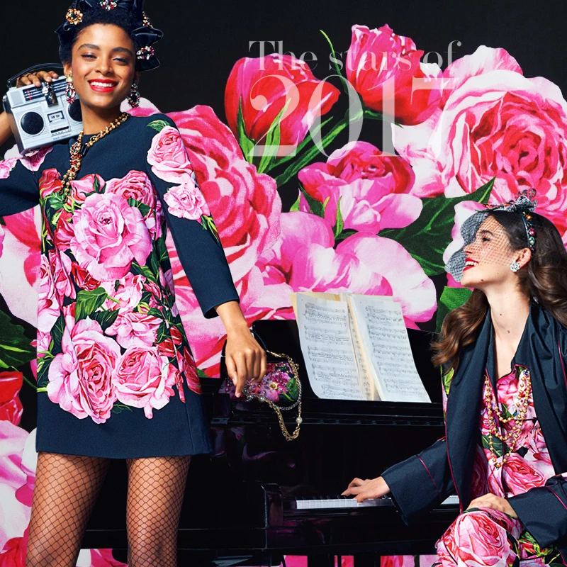 Модная шифоновая ткань с принтом от кутюр атлас из искусственного шелка розовая