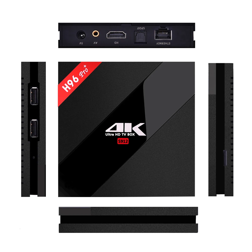 Alfawise H96 Pro+ TV Box Set Top 3G+32G/2G+16G/3G+16G Amlogic S912 Octa Core CPU Android 7.1 OS WiFi Mini PC Media Player | Электроника