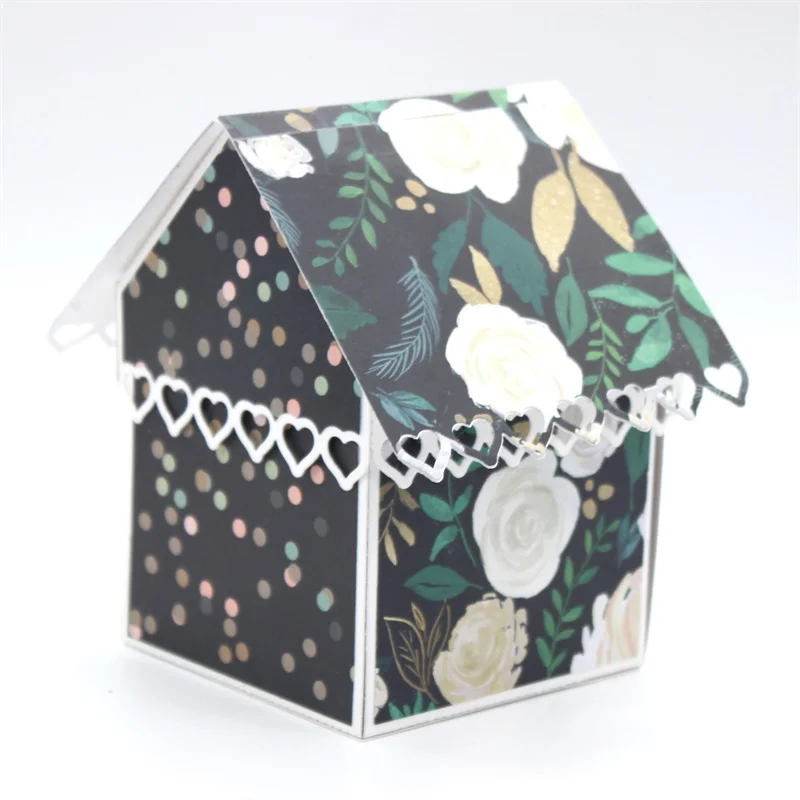 Birdhouse Explosion Box Metal Cutting Dies Stencils for DIY Scrapbooking Decorative Embossing Paper Card Making Craft | Дом и сад