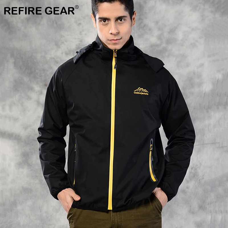 Ветровка ReFire Gear Мужская Уличная тонкая водонепроницаемая куртка пальто для