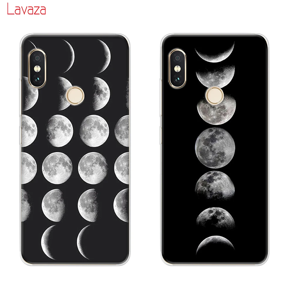 Твердый чехол для телефона Lavaza черный с белой Луной и звездами Xiaomi Redmi 5A 5 Plus 6 Pro 6A