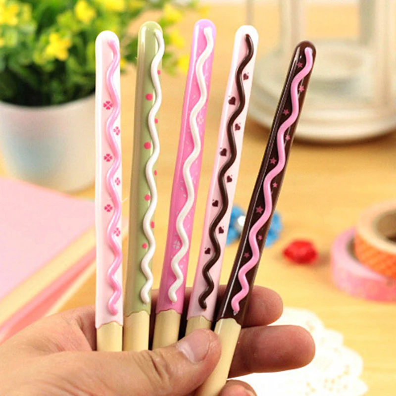 5 шт./лот гелевая ручка торт caneta Kawaii lapices креативные ручки boligrafo Канцтовары stylo