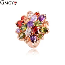 Groothandel Peridot Rood Goud Paars разноцветное кольцо Zilver Kleur Maat 6 7 8 9 Vrouwen sierden