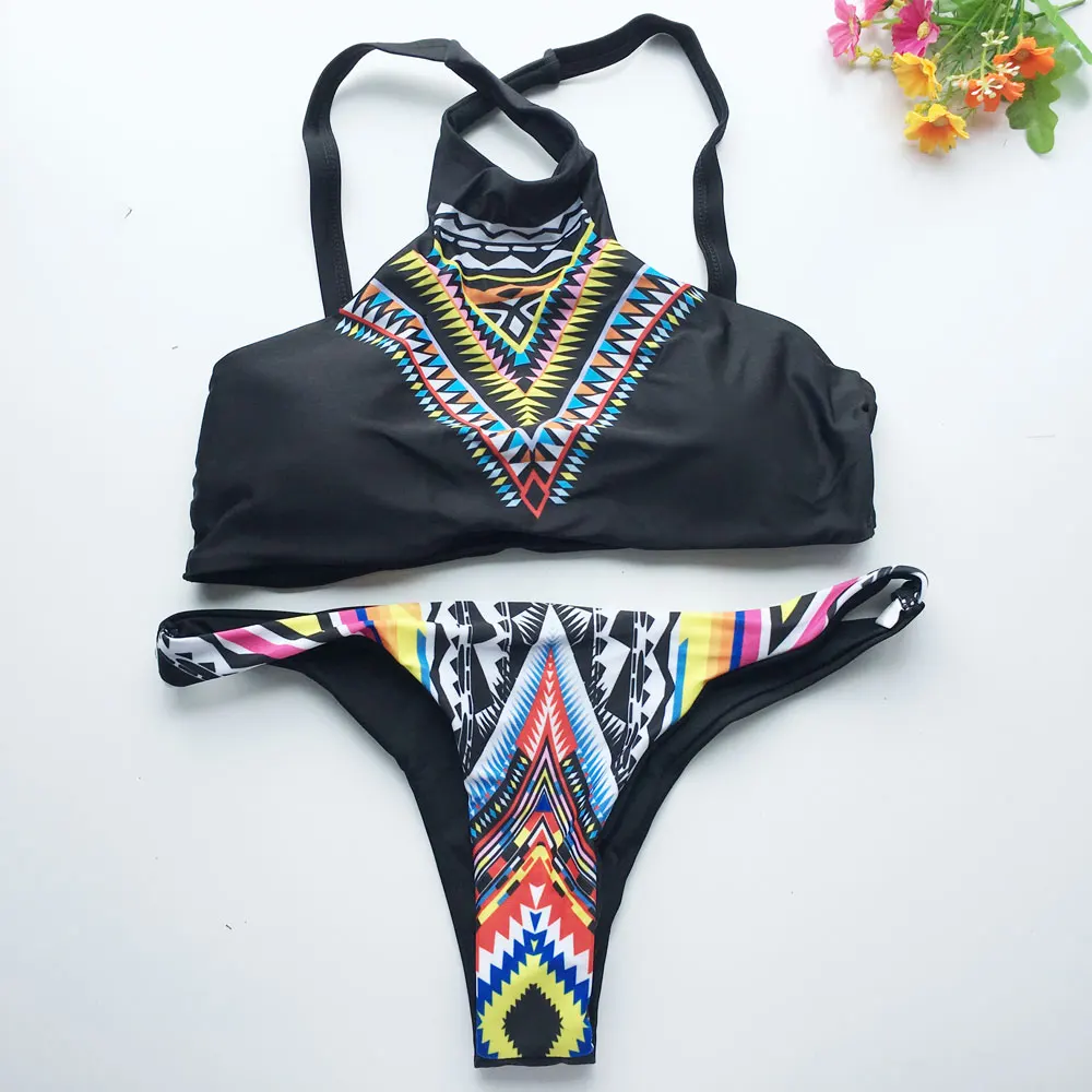 Новое поступление кроп топ бикини сексуальные Для женщин купальник бандо