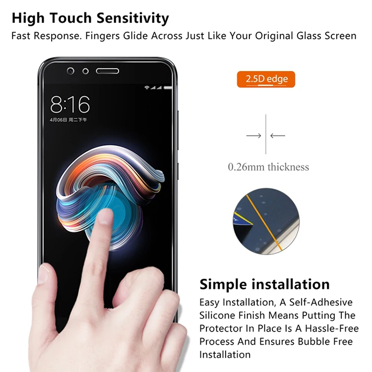 2.5D 0,26 мм 9H Pre mi um закаленное стекло для Xiaomi mi Note 3 Note3 5,5 дюймов защита экрана закаленное защитное стекло