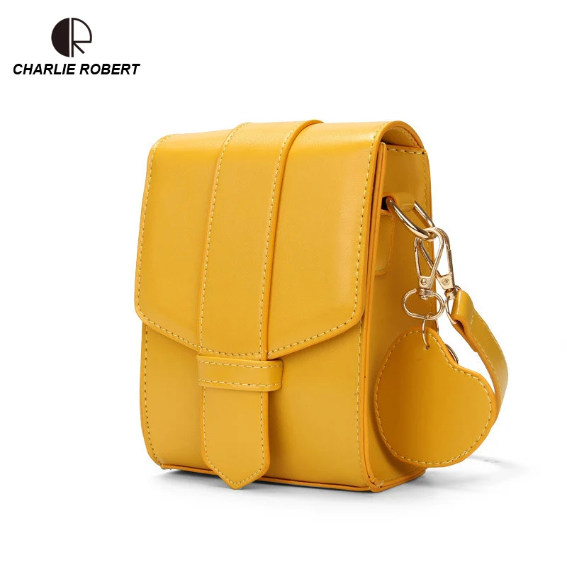 

2019 New Summer Style Women Lady Casual Solid Shoulder Bags PU Flap Two Colors Two Different Shoulder Straps Crossbody Bags