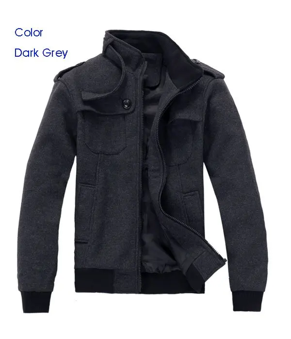 

Fashion Cashmere Winter Jacket Men,Long Sleeve Tops Men's Clothing Wool Jackets Outerwear Overcoat men Free Shipping HW208