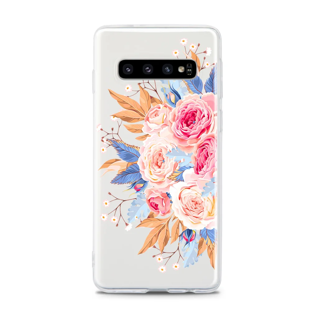 В европейском и американском стиле Стиль цветы для samsung GalaxyS7 S7Edge S8 S8plus S9 S9plus S10 S10plus