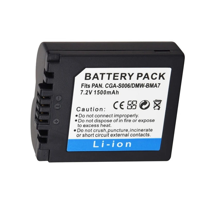 1500mAh CGA-S006E Rechargeable Li-ion Battery For Panasonic Lumix DMC-FZ7 FZ8 FZ18 FZ35 FZ28 FZ38 FZ30 Digital Camera | Электроника