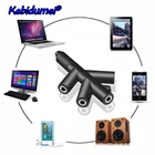 Последние 3,5 мм Aux аудио кабель сплиттер 1 папа до 4 гнездо ветка наушников порт Поделиться адаптер для мобильного телефона ноутбук ПК MP3