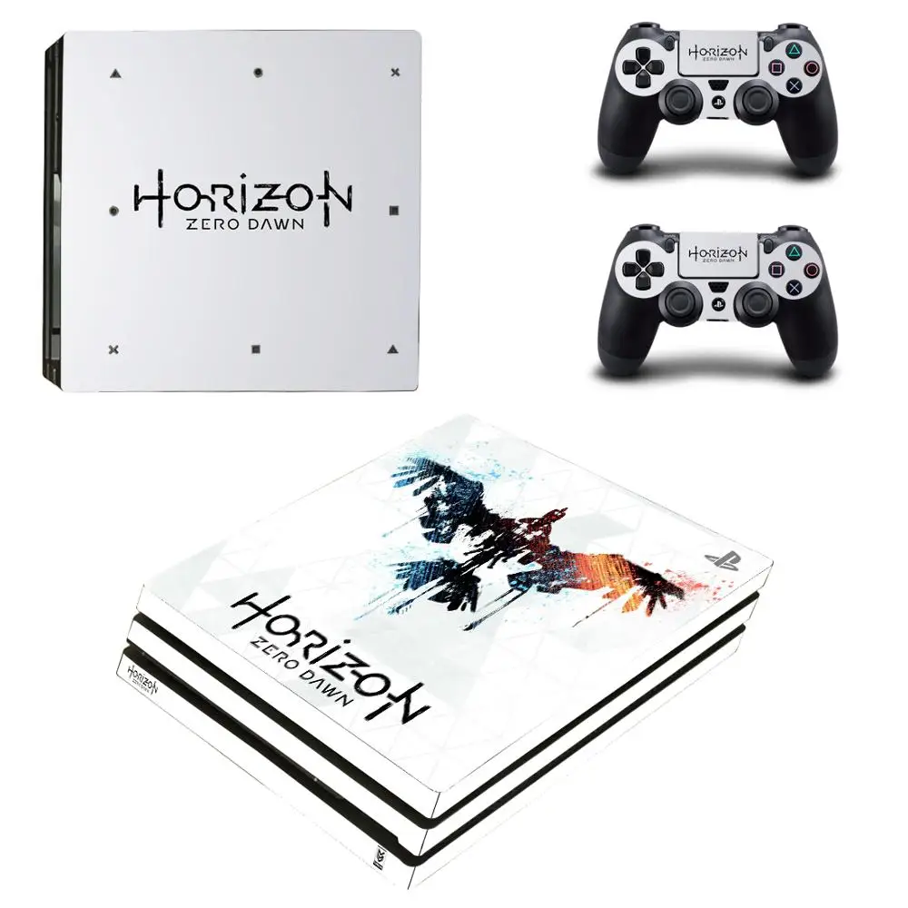 Наклейка для консоли и контроллера Horizon Zero Dawn PS4 Pro Виниловая наклейка |