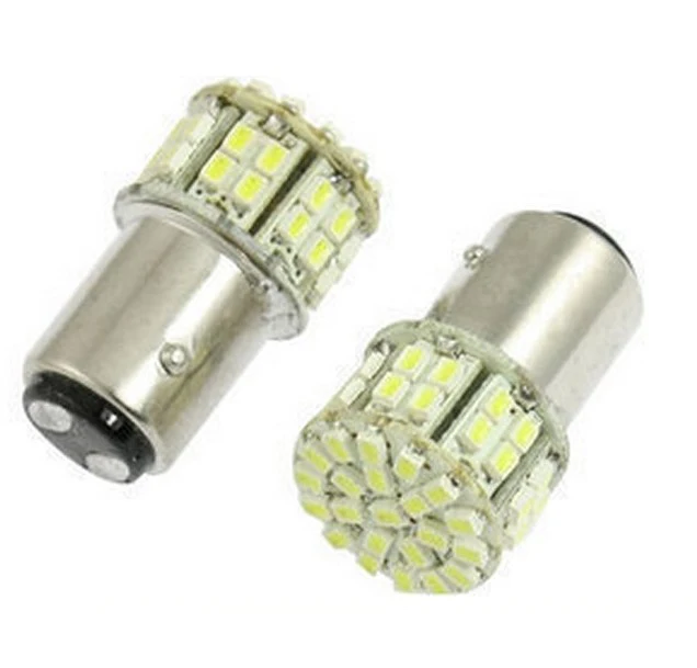 10 шт./лот 1157 2057 T25 3528 50 SMD LED Автомобильный стоп-сигнал задний фонарь Лампа Белая