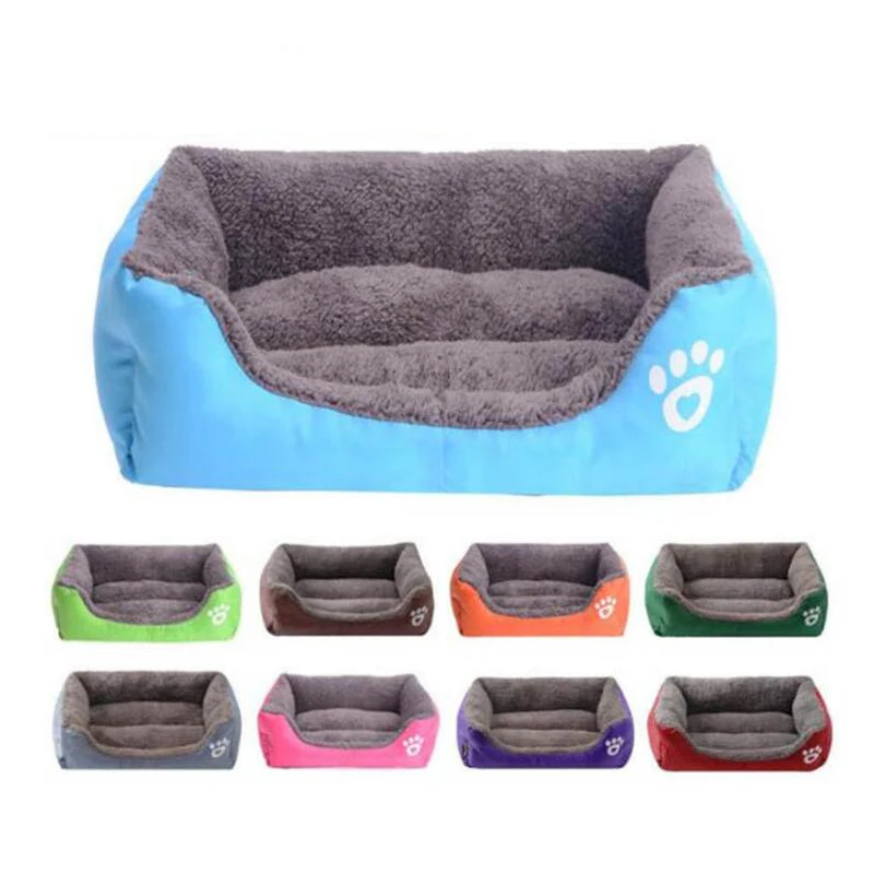 

Pet Dog Beds for Small Dogs Thicker Oxford Fabric Polar Fleece Cat Blanket Indoor Dogs Products Warm Sleeping Kennel Cushion