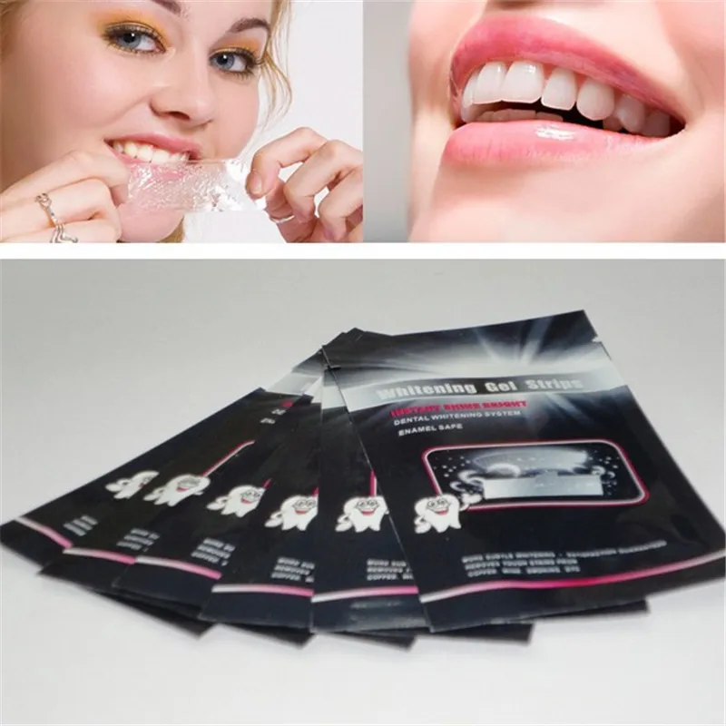 28Pcs/14Pair White Gel Teeth Whitening Strips Oral Hygiene Care Double Elastic Dental Bleaching Tools | Красота и здоровье
