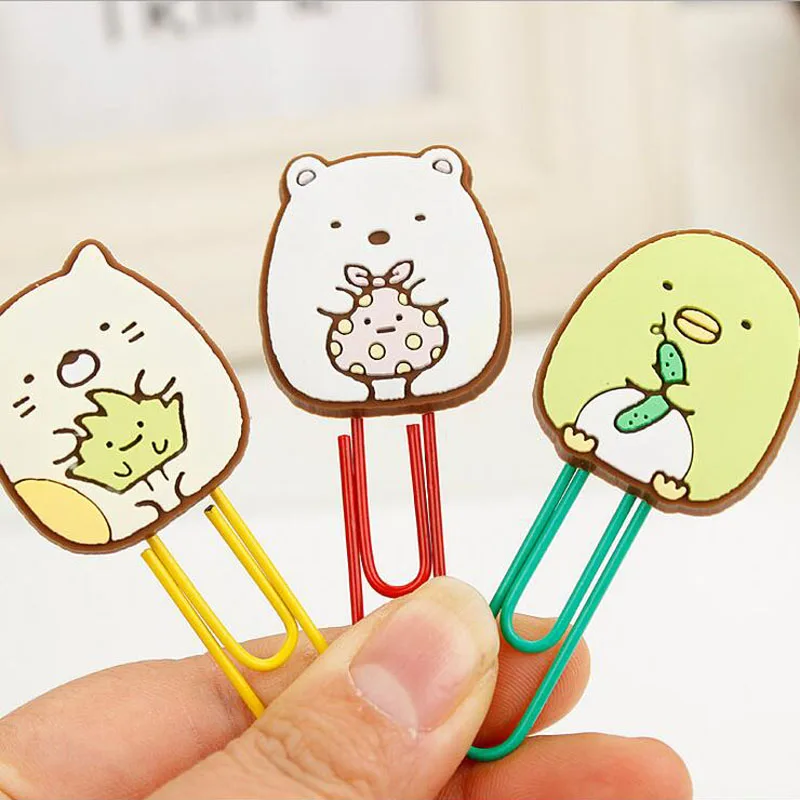 Новинка японские Мультяшные закладки Sumikkogurashi мультяшный держатель для бумаги