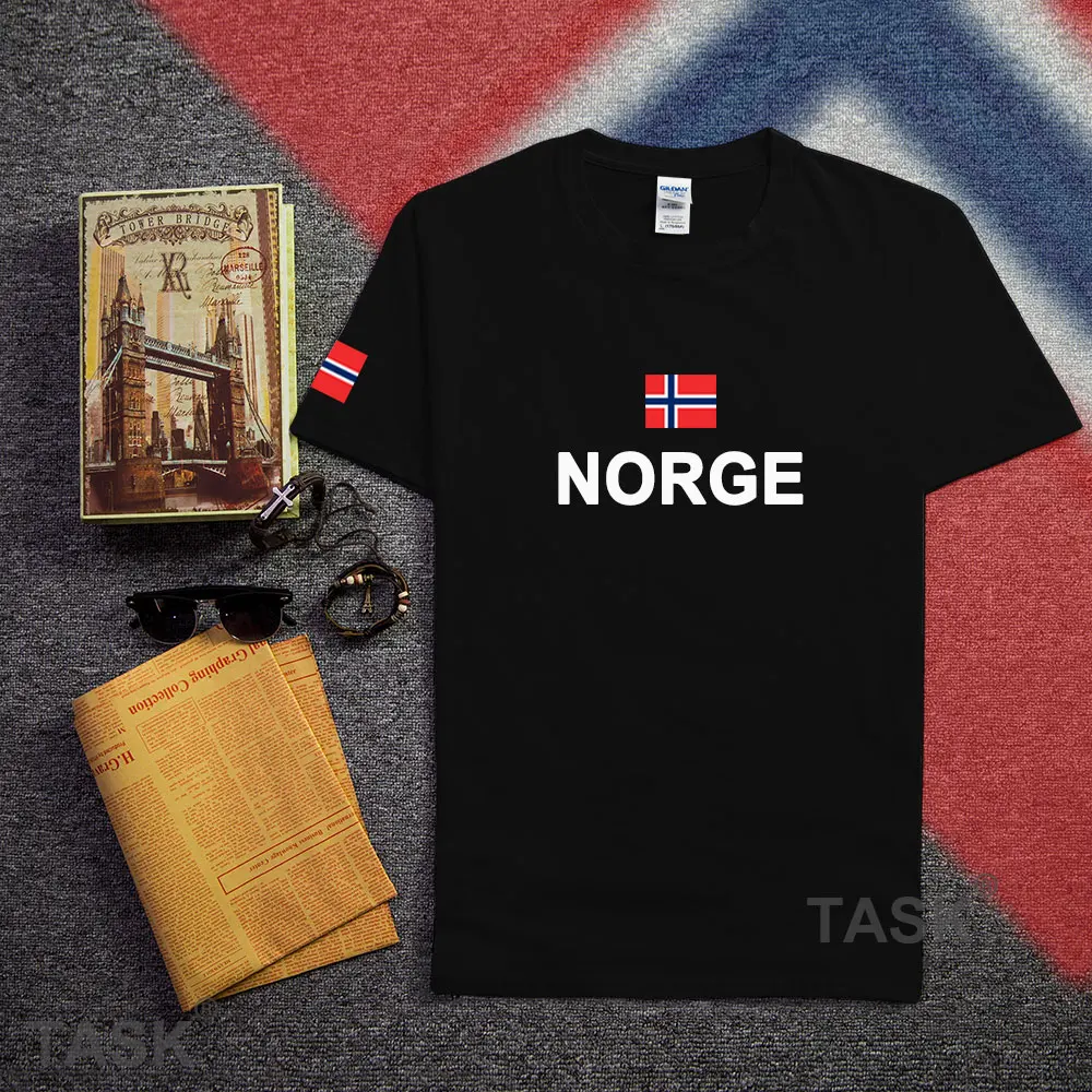 Норвегия Norge мужские футболки мода 2017 socceres трикотажные Наций хлопковая Футболка